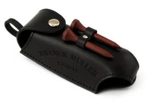 Porta palline da golf in pelle personalizzato con stampa a caldo logo Frank Muller