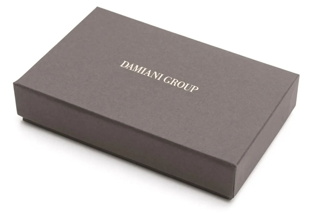 Scatola Porta card Damiani Scatola Porta carte di credito Damiani con logo personalizzato