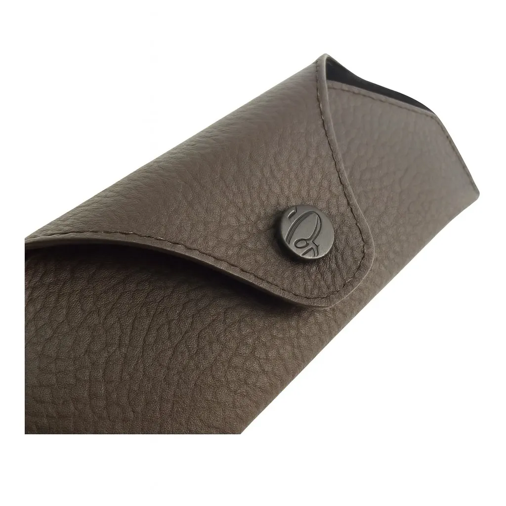 Porta occhiali Brioni Porta occhiali in pelle con logo personalizzato