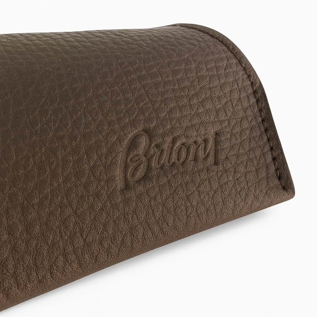 Retro portaocchiali Porta occhiali in pelle con logo personalizzato