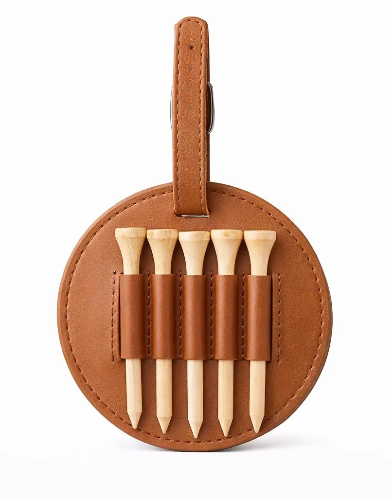 Marca_sacca_retro Marca sacca da golf personalizzato in pelle con porta tee retro