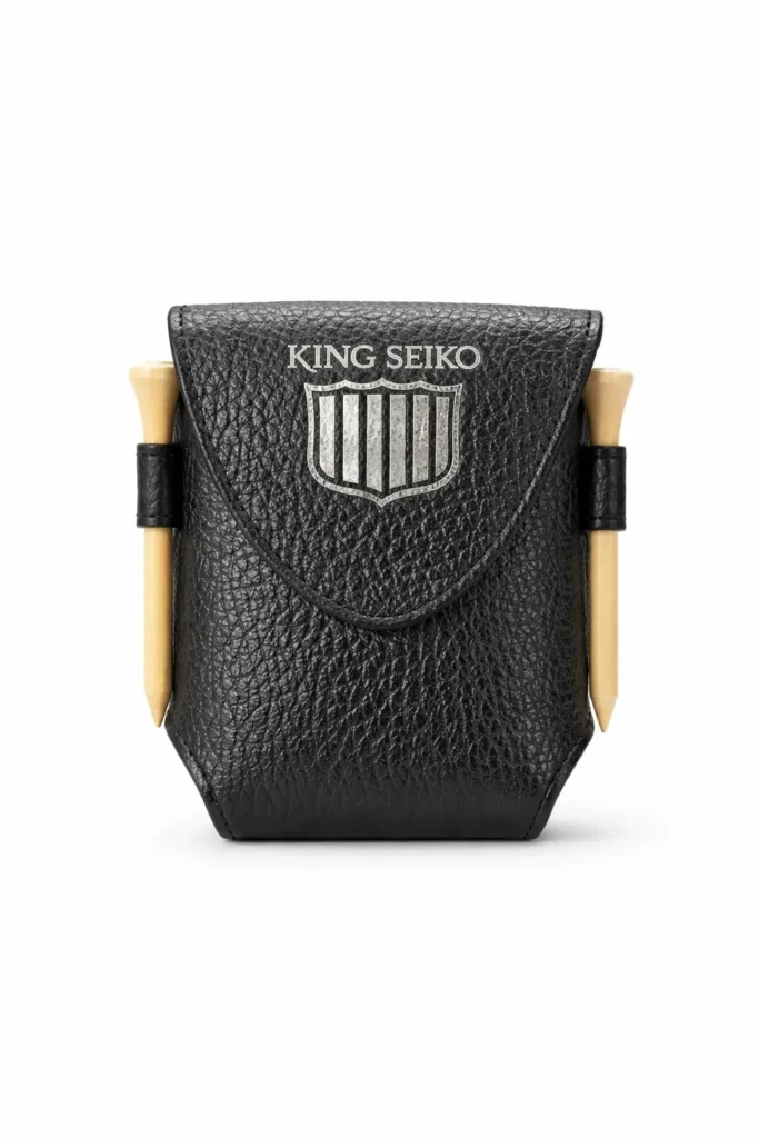 Porta-palline-da_golf_Seiko Porta palline da golf in pelle personalizzabile con logo e iniziali