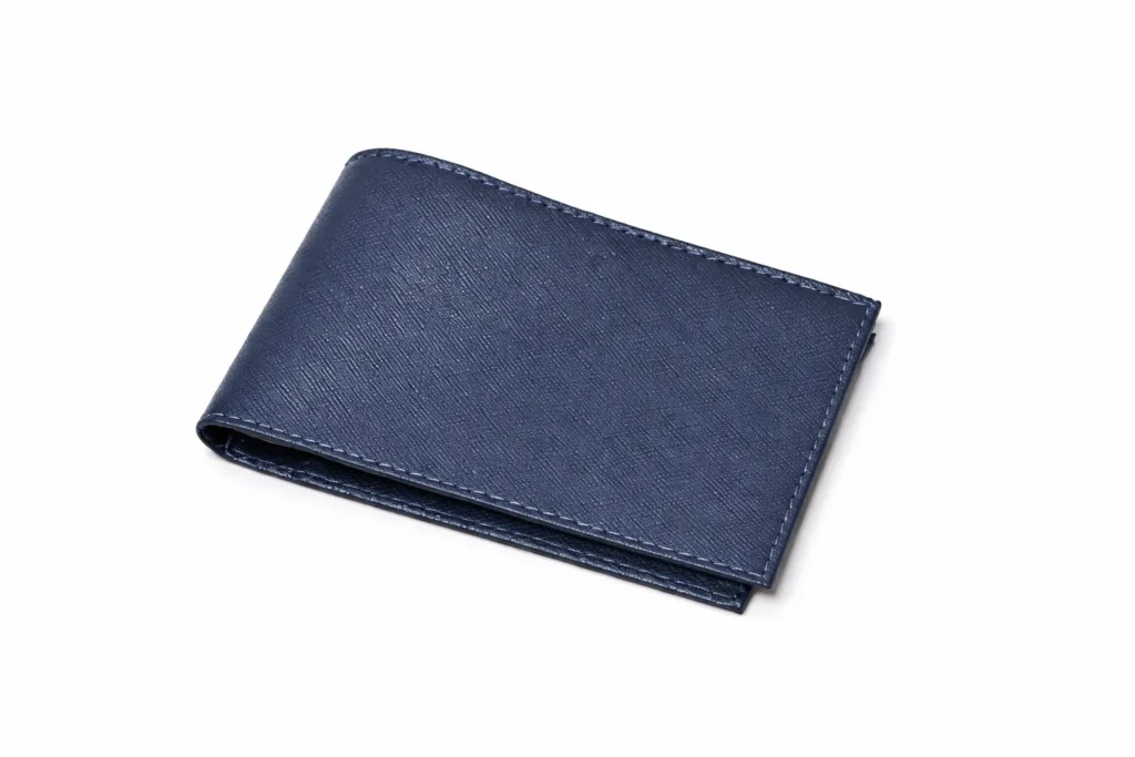 Allianz-Portassegni-chiuso Porta assegni personalizzato in pelle con logo aziendale