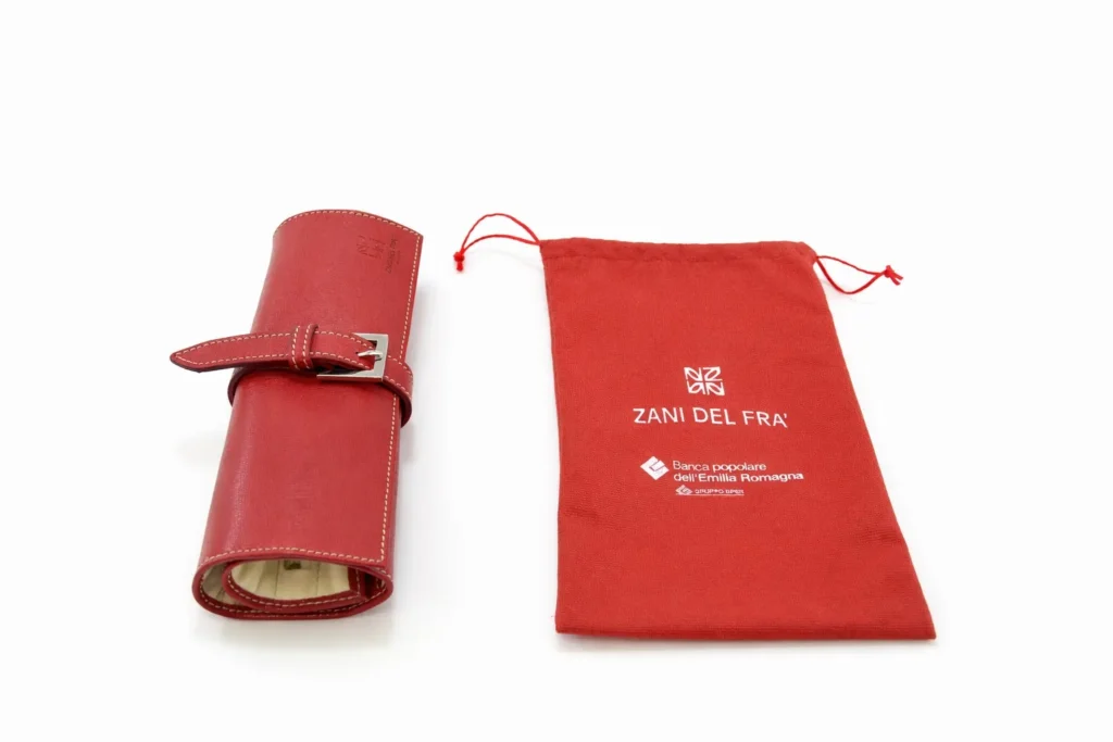 Bper-Portagioie Porta gioie personalizzato in pelle con logo aziendale e custodia