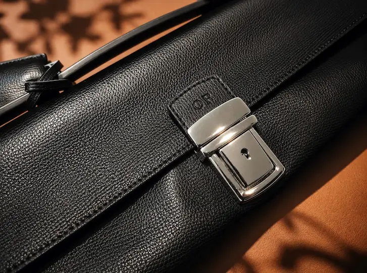 Borsa pieghevole in pelle personalizzata