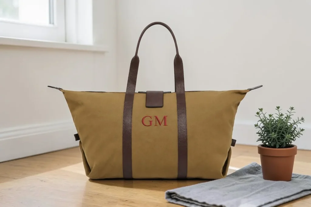 Borsa Liberty personalizzata con ricamo iniziali
